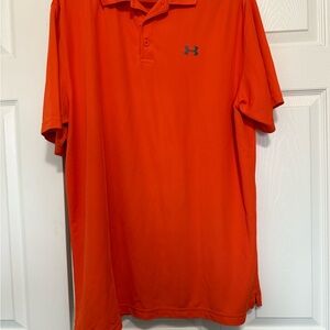 Under Armour Men's Orange Polo Shirt